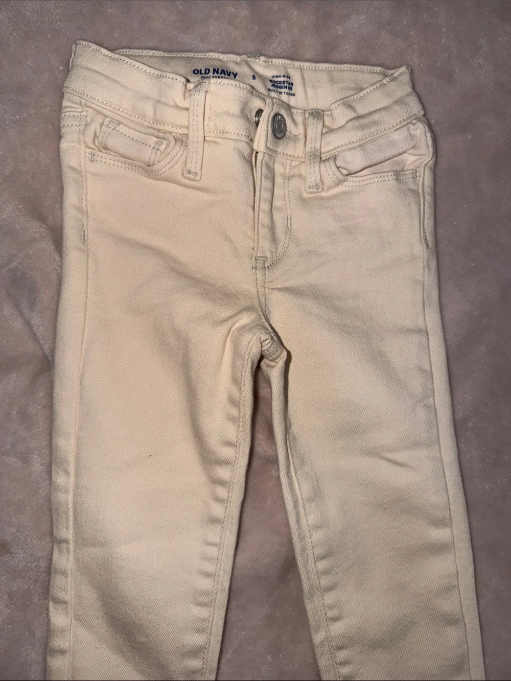 Old Navy Cream-Colored Skinny Jeans